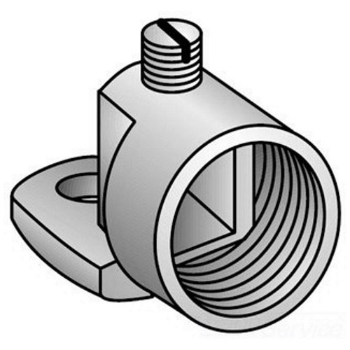 Appleton GH1 Series Malleable Iron Universal Ground Clamp, Hot-Dip Galvanized