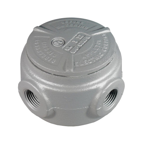 Appleton GRJS Series Universal Conduit Outlet Box, Explosionproof Malleable Iron