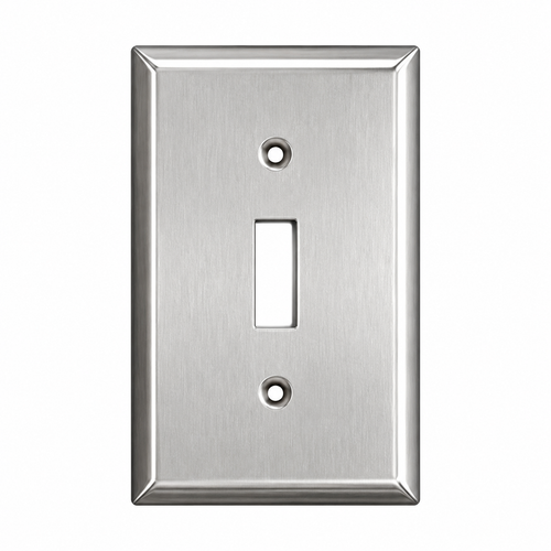 Mulberry 97071 9707 Series 430 Stainless Steel 1-Gang Toggle Wallplate