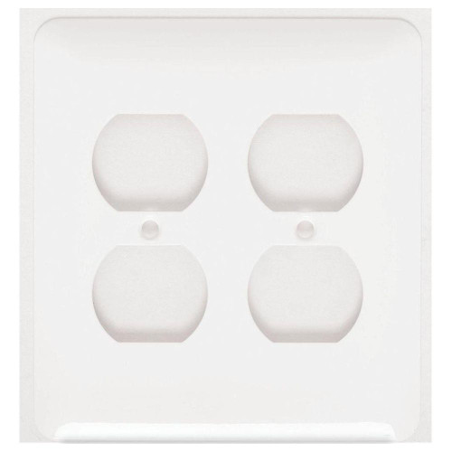 Mulberry 76102 2-Gang Steel Princess-Style Duplex Receptacle Wallplate
