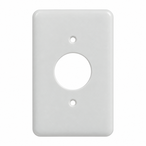 Mulberry 76791 Maxi-Size Steel Wallplate for 1-Gang Single-Receptacle