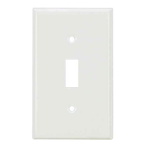 Mulberry 86071 Smooth Semi-Gloss 1-Gang Steel Toggle Wallplate