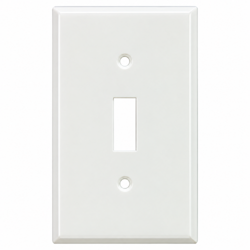 Mulberry 86071 Smooth Semi-Gloss 1-Gang Steel Toggle Wallplate