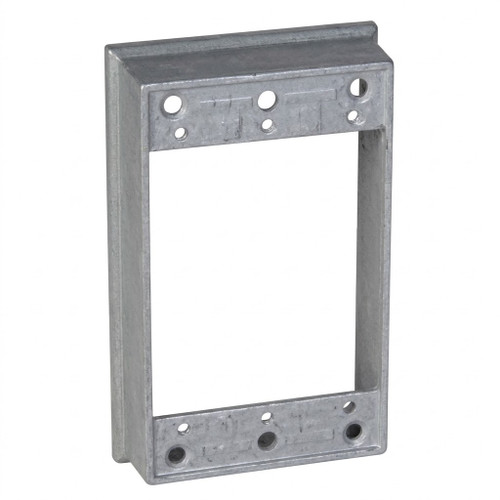 Mulberry 30229 Die-Cast Aluminum 1-Gang Box Extension, Powder-Coated