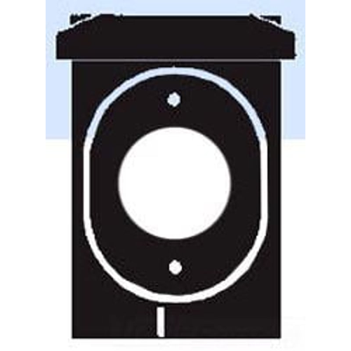 Mulberry 30528 1-Gang Weatherproof Self-Closing Vertical Cover, Die Cast Aluminum