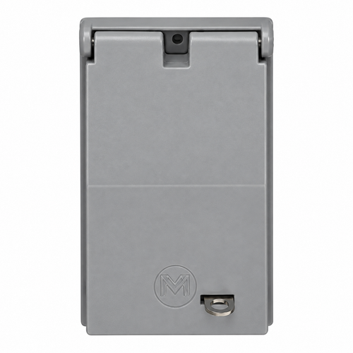 Mulberry 30537 Die Cast Aluminum 1-Gang Weatherproof Self-Closing Vertical Cover