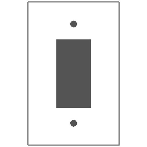 Mulberry 86834 Jumbo/Oversize Steel 1-Gang GFI Wallplate