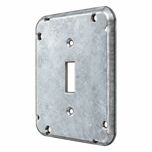 Mulberry 11401T07 Powder Coated Steel Finished Device Cover, 4-Inch x 4-Inch x 1/2-Inch