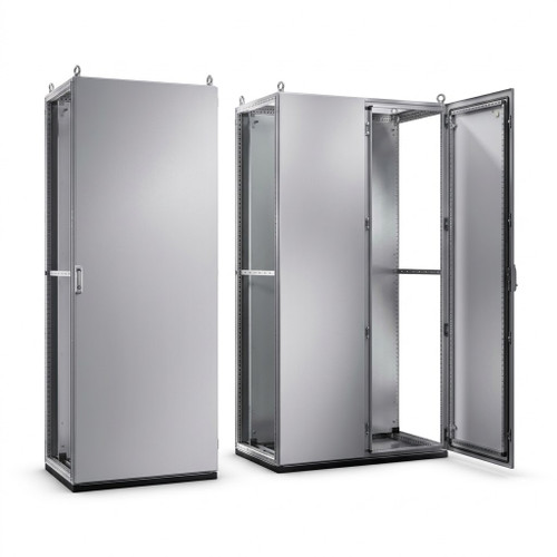 Rittal 5050067 Single Enclosure Door with Tubular Frame, Powder-Coated RAL 7035