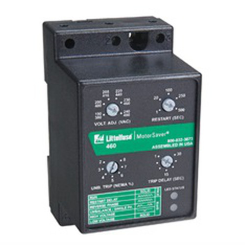 Littelfuse 460 Series 3-Phase Voltage Monitor Relay, 190-480VAC Input