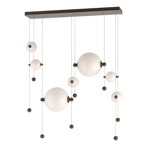 Hubbardton Forge HUB-139054 Abacus 7-Light Double Linear LED Pendant