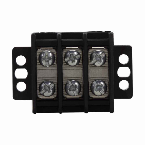 Bussmann TB200HB High-Barrier Terminal Block Connector, 3-Pole, 30A
