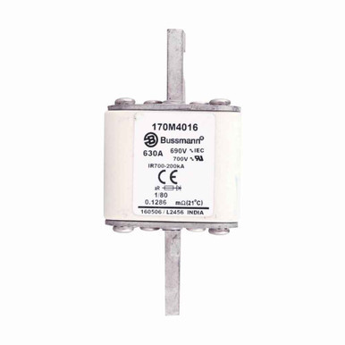 Bussmann 170M Series High Speed Square Body Fuse, 630A, Class aR, 690V