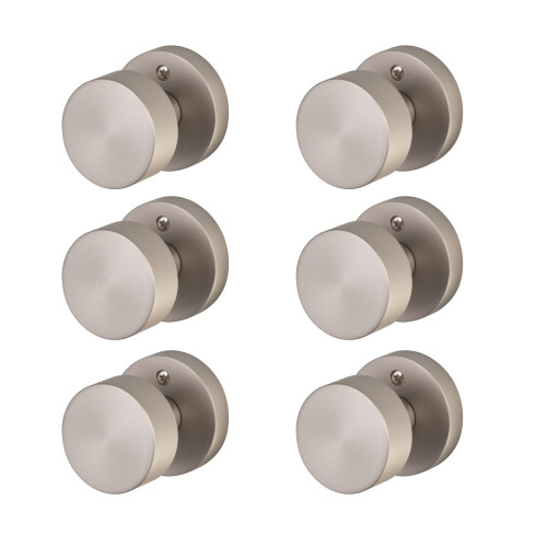 Sure-Loc Zurich Round Knobset 6-Pack with Adjustable Backset