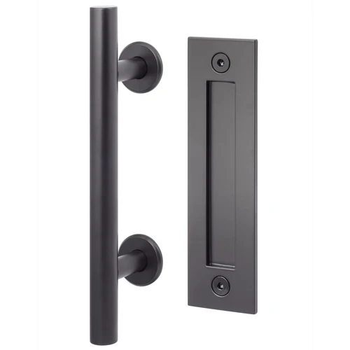 Sure-Loc Stainless Steel Ladder Barn Door Handle with Flush Handle, 12"