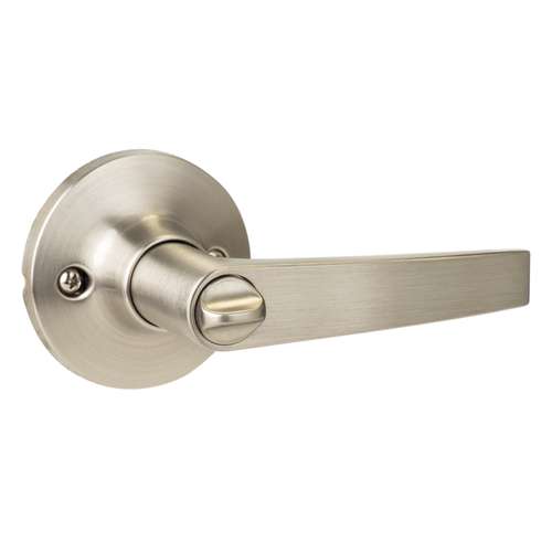 Sure-Loc Cedar Lever Slim Tubular Door Lockset with Push-Button Entry and Privacy