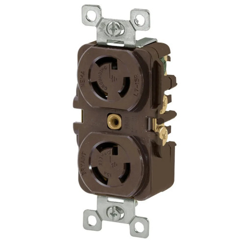 Bryant 430R9W 4750DR 2-Pole 3-Wire 277V Motor-Duty Receptacle