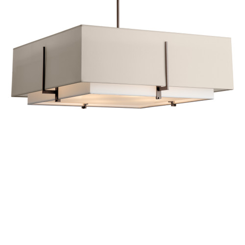 Hubbardton Forge HUB-139635 Exos Square Large Double Shade Pendant