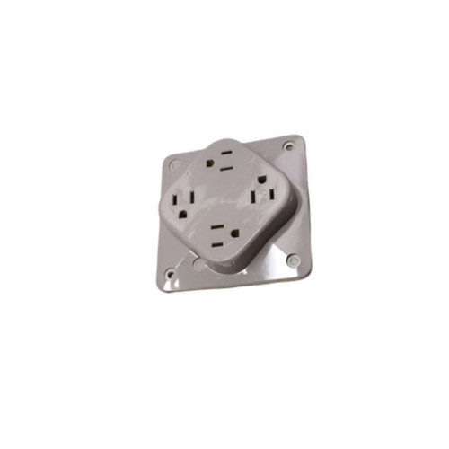 Bryant B1254GY Quadplex Lexan Cover Plate