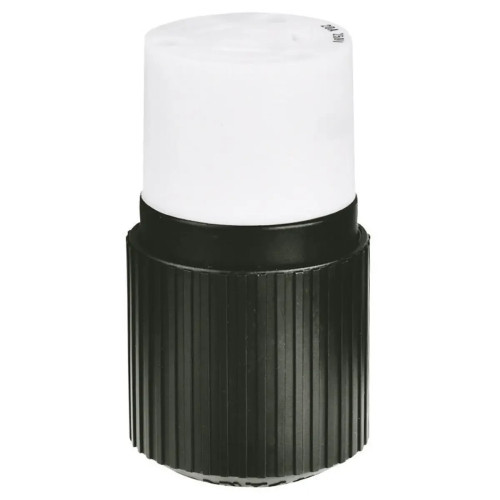 Bryant 7565NC 3-Pole 3-Wire Connector, Black/White Nylon