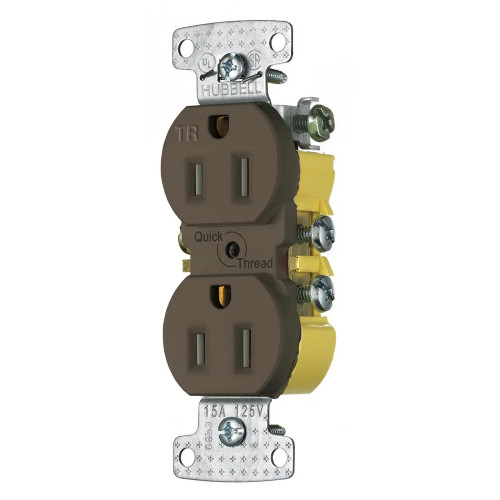 Bryant RR15QTR 15A 125V Residential Duplex Receptacle