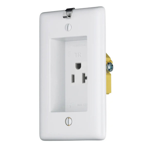 Bryant RR201CHWTR Clock Hanger Receptacle Wiring Device