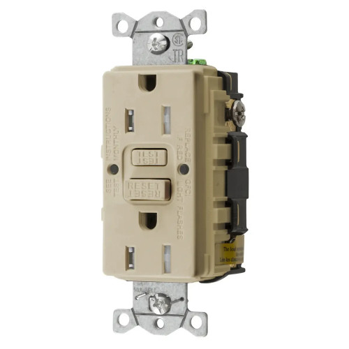 Bryant GFTRST15I 15A Self-Test GFCI Tamper-Resistant Receptacle, Commercial Grade