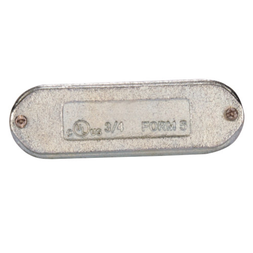 SEPCO 02M Malleable Iron Conduit Body Access Cover, Zinc-Plated
