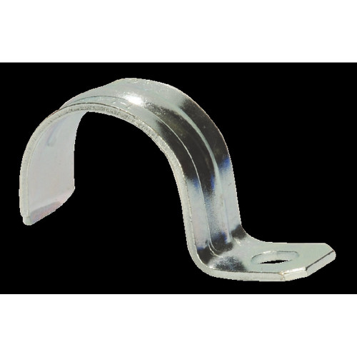 SEPCO 137S Zinc-Plated Steel 1-Hole Click-On Conduit Strap, 2-Inch