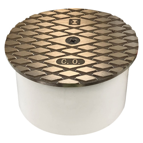 Sioux Chief 87552 8758 Series PVC Inside-Fit Cleanout Bushing with No-Bolt Cover