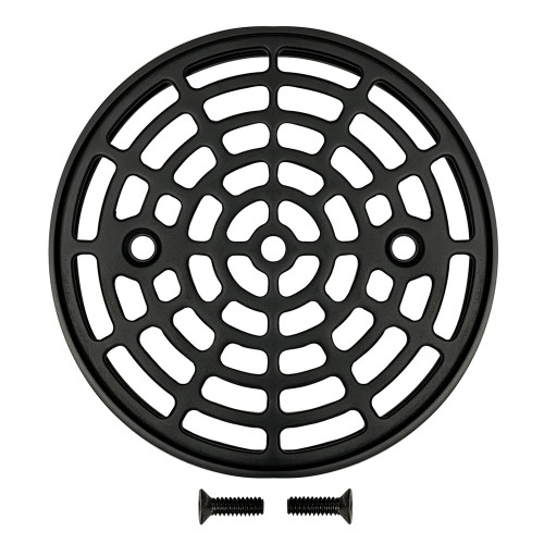 Sioux Chief 821-2SMRPK2 Cast Strainer & Ring, Matte Black Finish, 4.5" Round