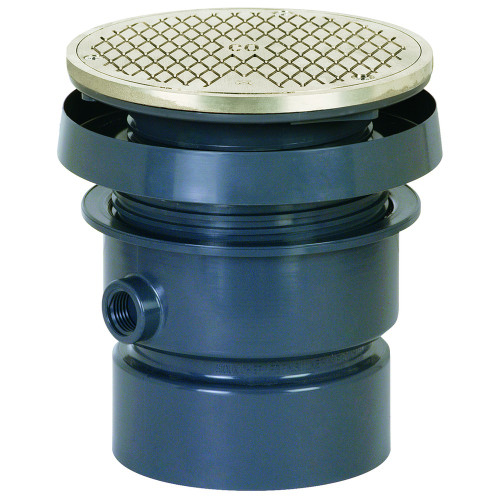 Sioux Chief 834-4PNR 4" PVC Round Cleanout, Finish Line Series