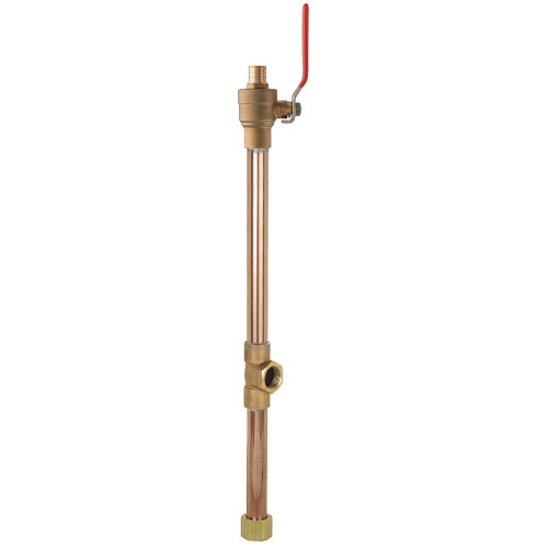 Sioux Chief 633XG18FPT 3/4" PEX x FIP Swivel Water Heater Connector Valve, No-Lead Brass, 18" Length