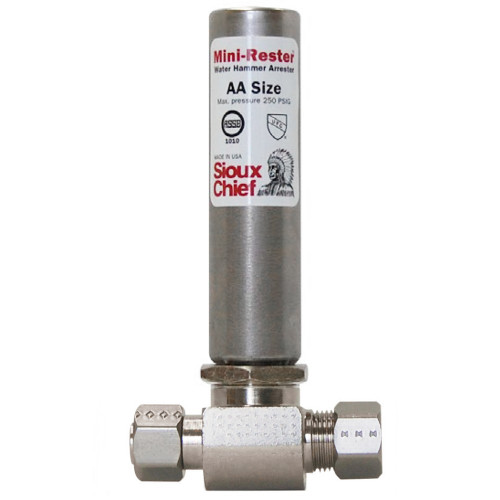 Sioux Chief 660-GTR1B Mini-Rester 3/8" OD Female Compression Water Hammer Arrester, No-Lead