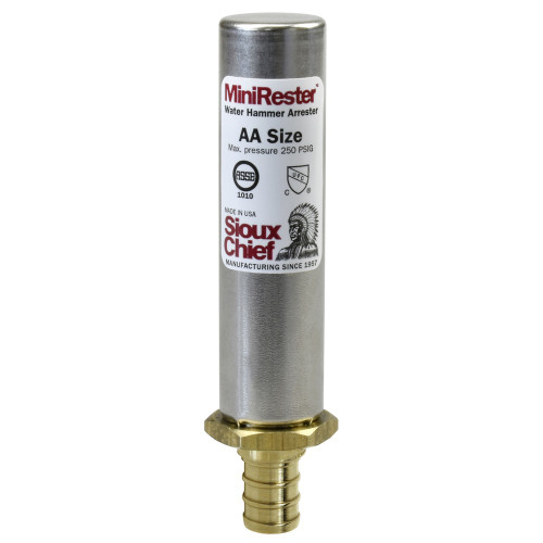 Sioux Chief 660-X2 Mini-Rester AA-Size 1/2" PEX Water Hammer Arrester, No-Lead