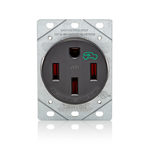 Leviton 1450W EV Charging Station, 50A Weather-Resistant