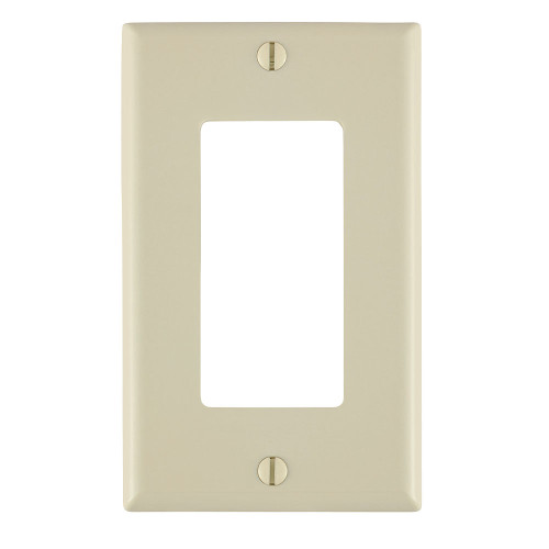 Leviton 80401NT Thermoplastic Nylon Wallplate, Light Almond