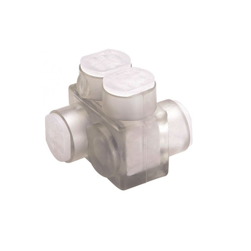 Burndy BITO4 Opposite-Side 2-Conductor Clear Insulated Multi-Tap Connector
