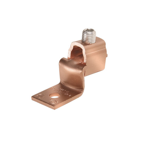 Burndy KLU70 Copper Offset Tongue Mechanical Lug, 1-Hole