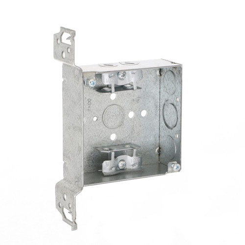RACO 218 4-Square Metal Stud Box, 1-1/2" Deep