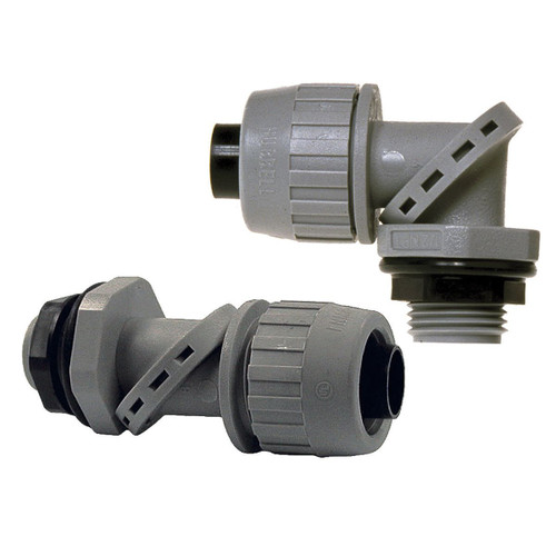 RACO 4734 SWIVEL-LOK Series 1 in. Type B Liquidtight Multi-Position Connector, Nylon (Pack of 100)