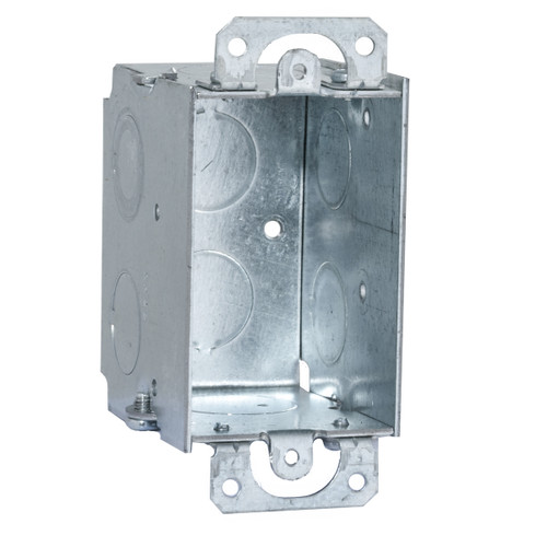 RACO 503 2-1/2" Deep Switch Box with Mounting Ears & Knockouts