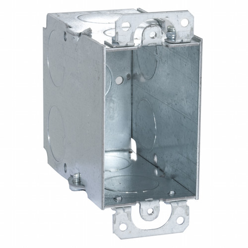 RACO 591 Gangable Steel Switch Box, 3 in. x 2 in., 3-1/2 in. Deep