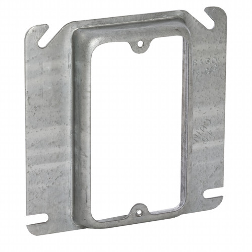 RACO 768 4 in. Square 1-Device Cover, 5/8 in. Raised