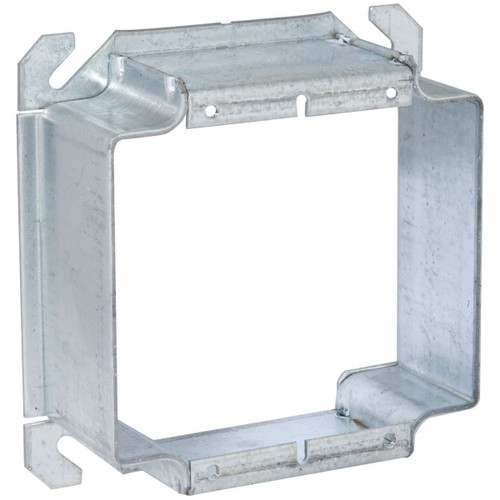 RACO 795 4 in. Square 2-Device Cover, 1-1/2 in. Raised, Welded