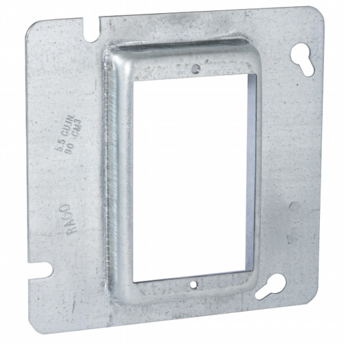 RACO 838 4-11/16 in. Square 1-Gang Raised Cover, 3/4 in., cULus Listed