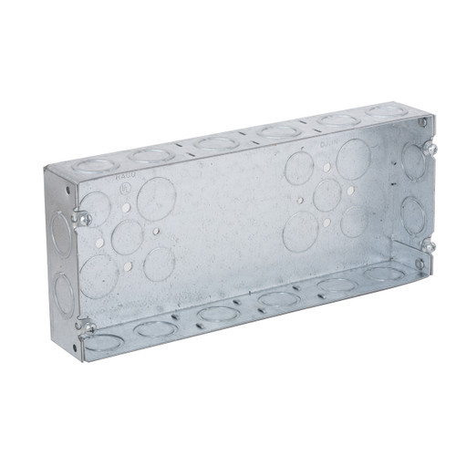 RACO 953 Welded 4-Gang Steel Outlet Box, 1-5/8 in. Depth