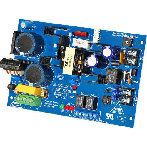 Altronix AL1024ULXB2 Power Supply Board, 24VAC, 40VA from UL Listed Class 2 Transformer, Single Output, 24VDC at 8A or 10A