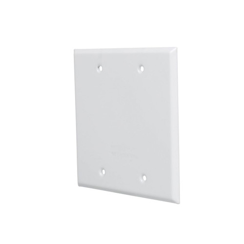 Bell 5175-1 2-Gang Weatherproof Cover, Blank, White Aluminum