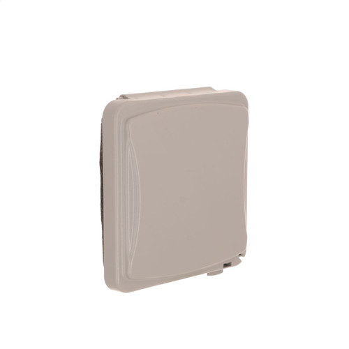 TayMac MM1410G 2-Gang Weatherproof Flip Cover, 55-in-1 Polycarbonate, Gray